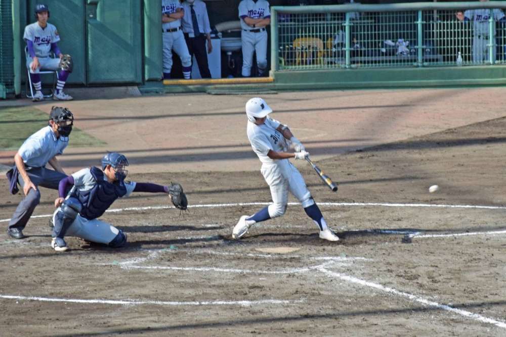 明大中野 村田 打